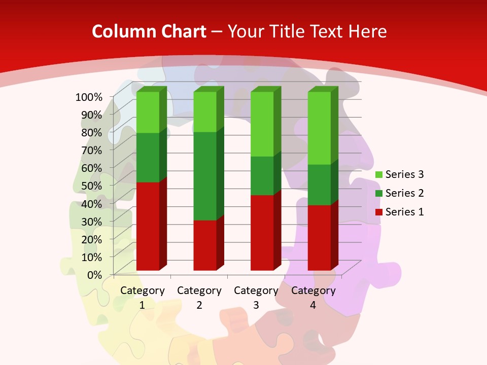 Puzzle Background Isolated PowerPoint Template