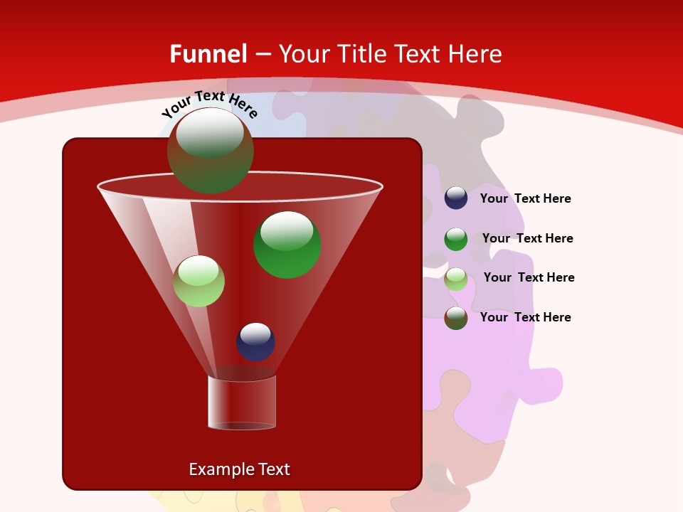 Puzzle Background Isolated PowerPoint Template