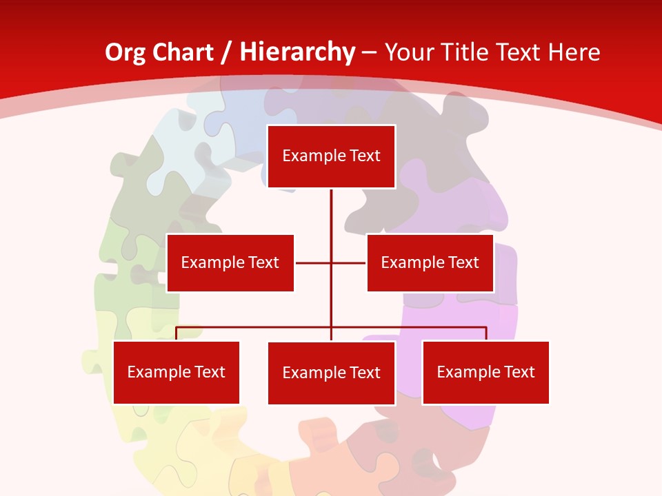 Puzzle Background Isolated PowerPoint Template