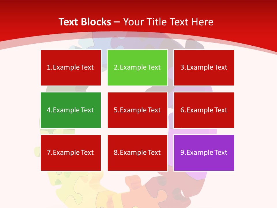 Puzzle Background Isolated PowerPoint Template