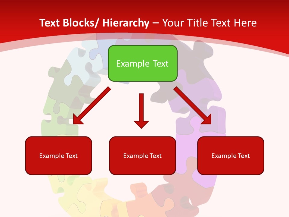 Puzzle Background Isolated PowerPoint Template