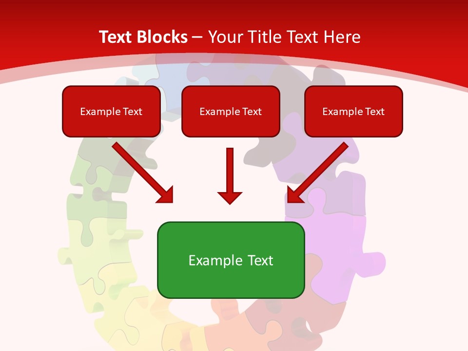 Puzzle Background Isolated PowerPoint Template