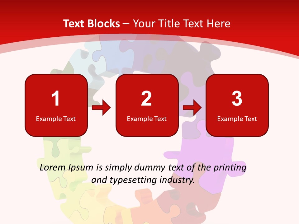 Puzzle Background Isolated PowerPoint Template