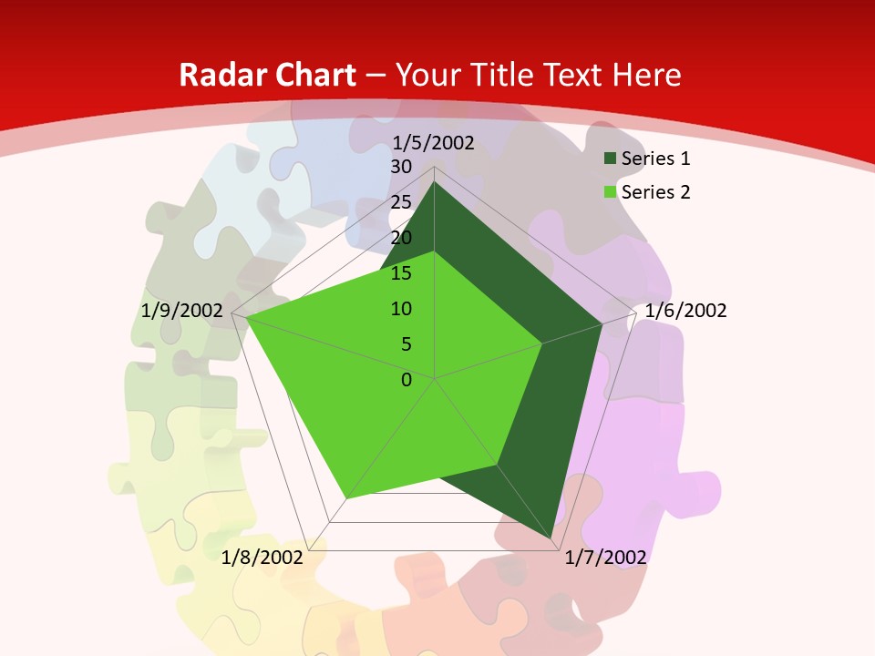 Puzzle Background Isolated PowerPoint Template