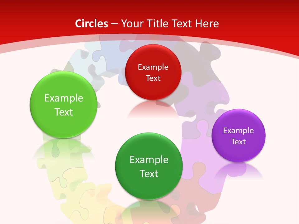 Puzzle Background Isolated PowerPoint Template