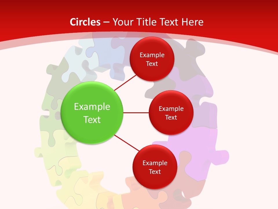 Puzzle Background Isolated PowerPoint Template