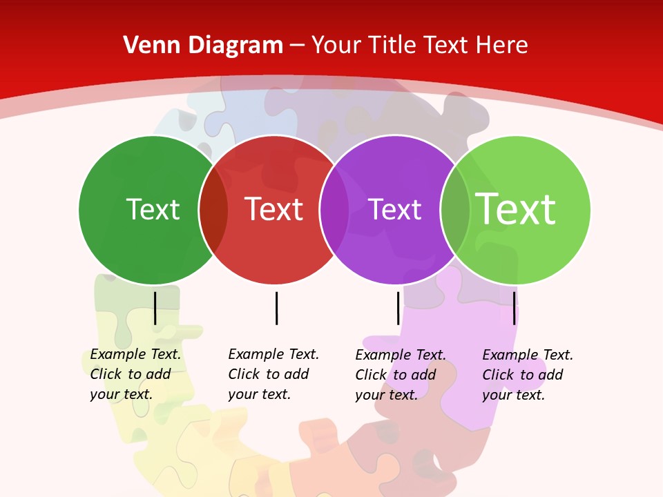 Puzzle Background Isolated PowerPoint Template
