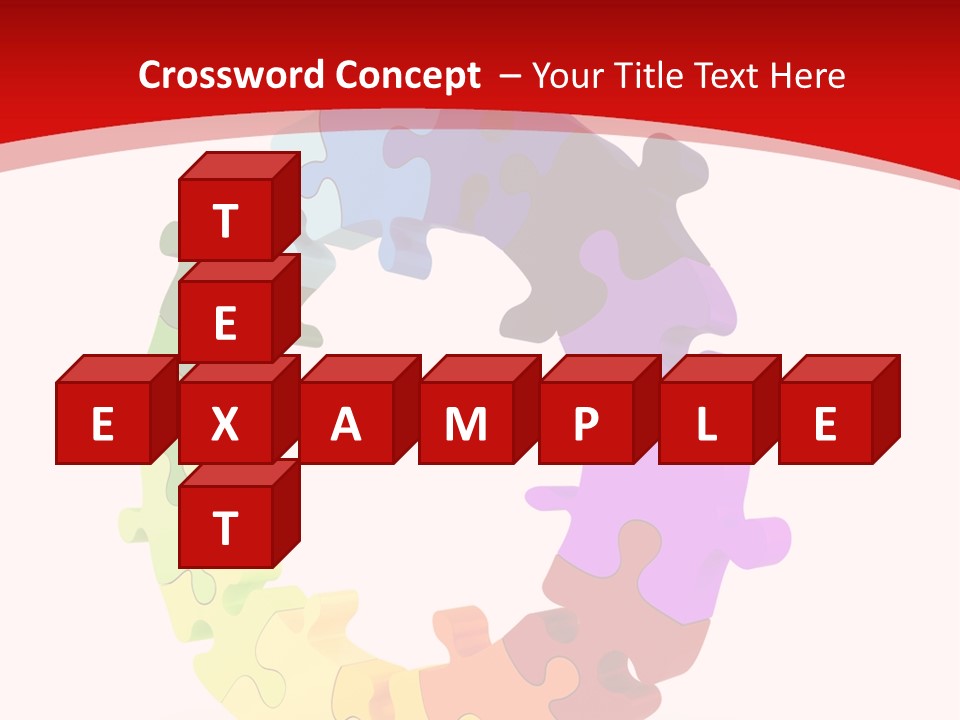 Puzzle Background Isolated PowerPoint Template
