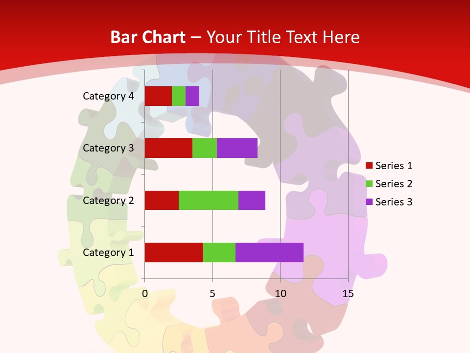 Puzzle Background Isolated PowerPoint Template