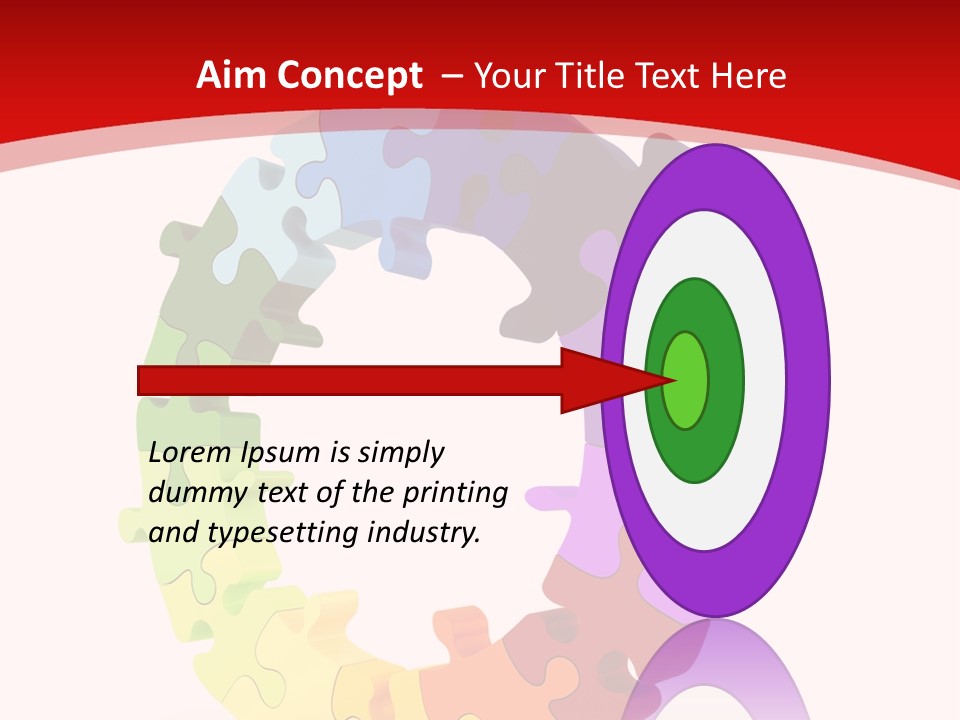 Puzzle Background Isolated PowerPoint Template