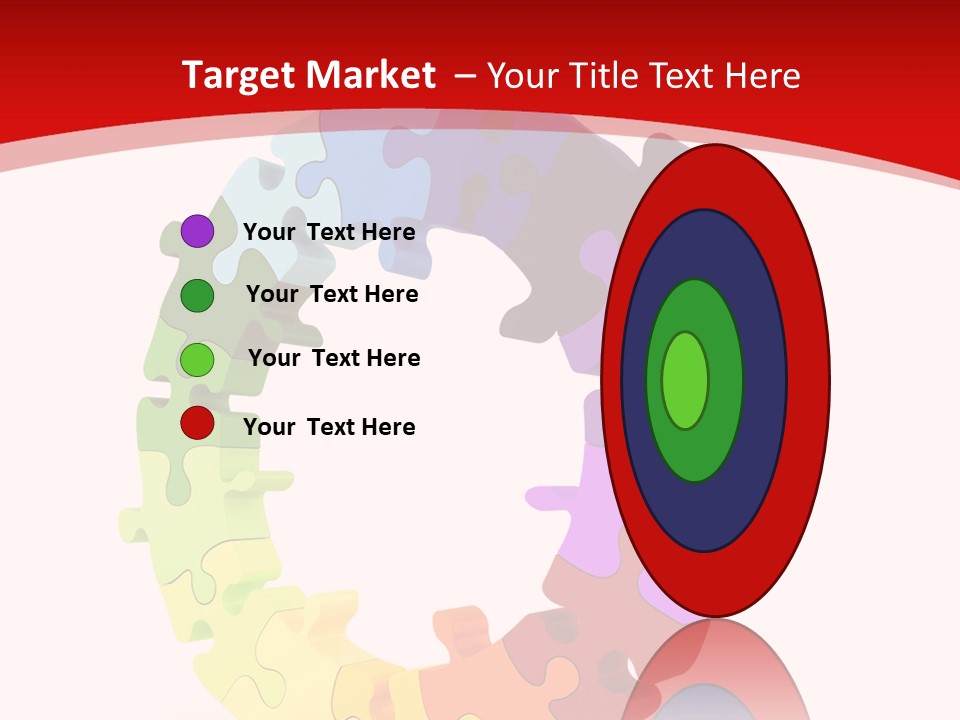 Puzzle Background Isolated PowerPoint Template