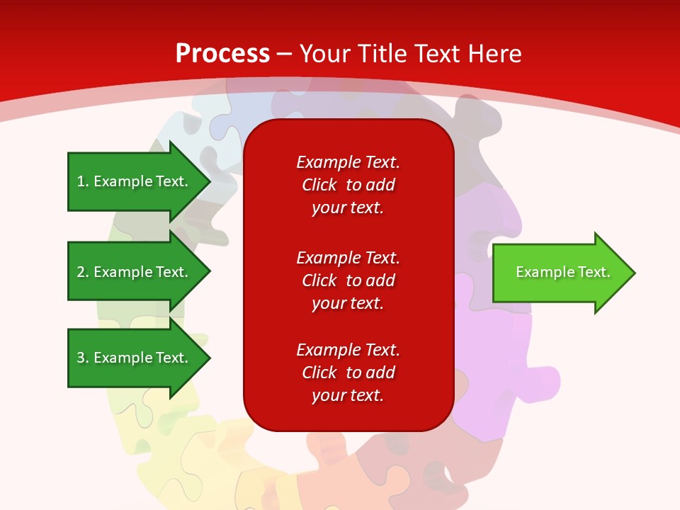 Puzzle Background Isolated PowerPoint Template