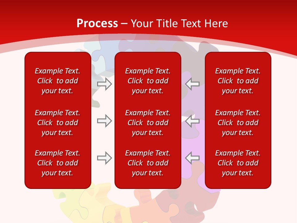 Puzzle Background Isolated PowerPoint Template