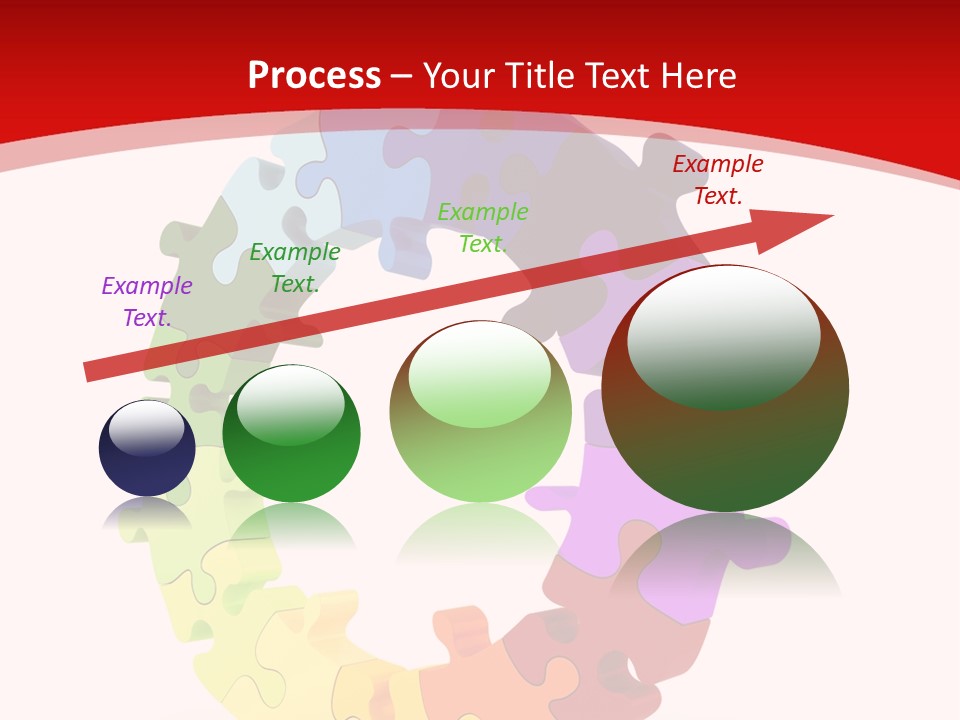 Puzzle Background Isolated PowerPoint Template