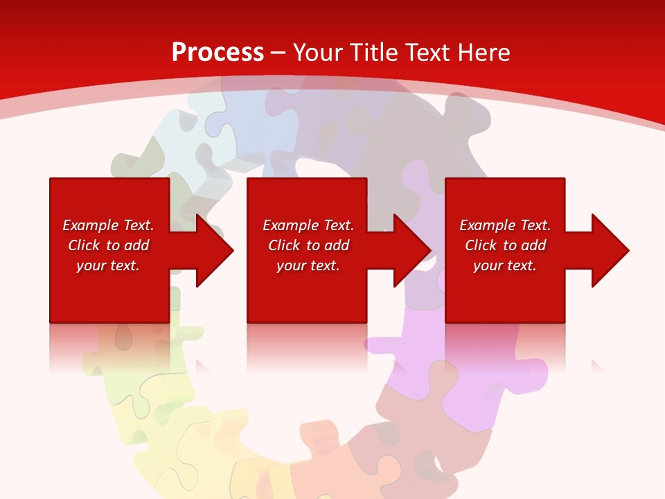 Puzzle Background Isolated PowerPoint Template