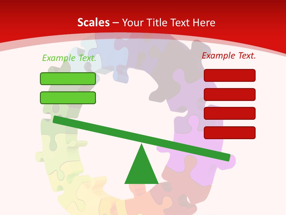 Puzzle Background Isolated PowerPoint Template
