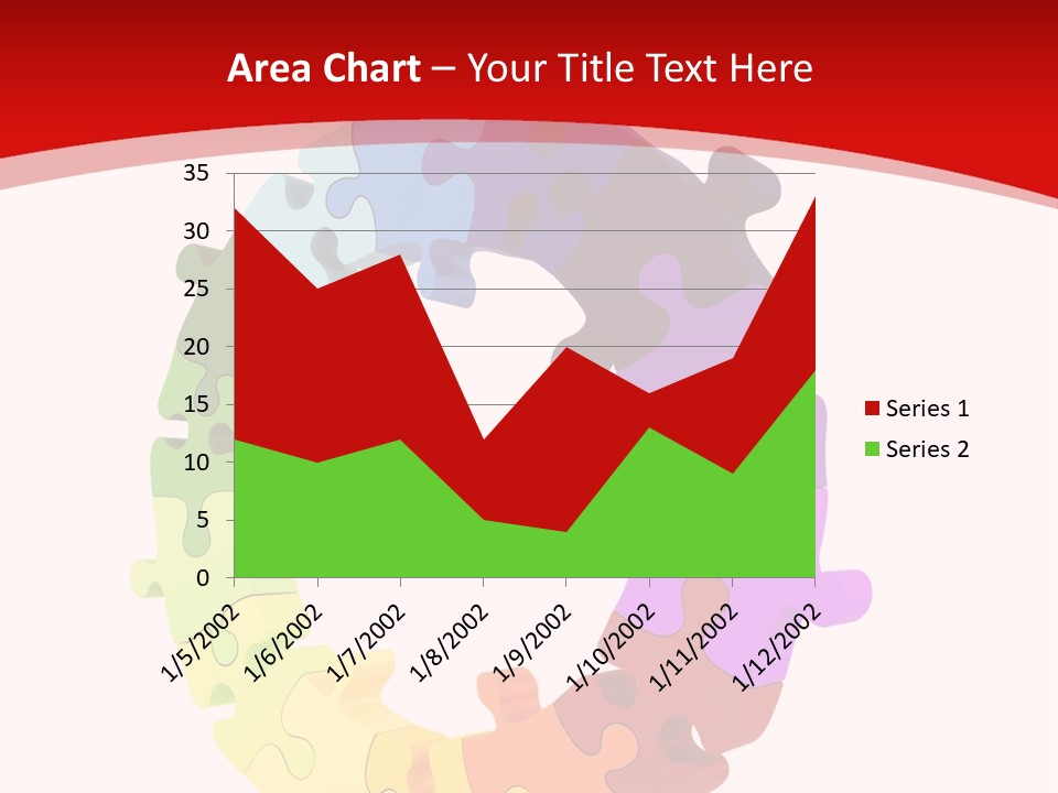 Puzzle Background Isolated PowerPoint Template