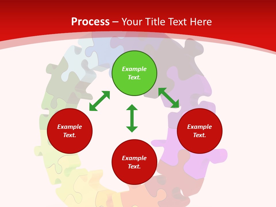 Puzzle Background Isolated PowerPoint Template