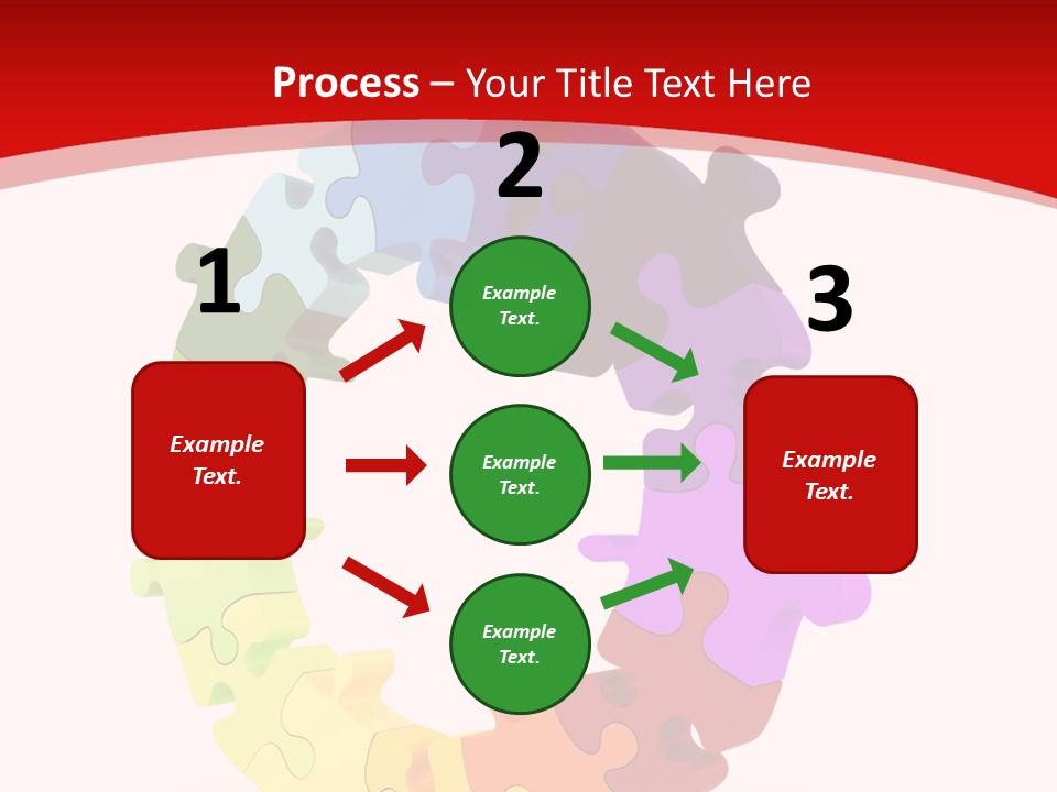Puzzle Background Isolated PowerPoint Template