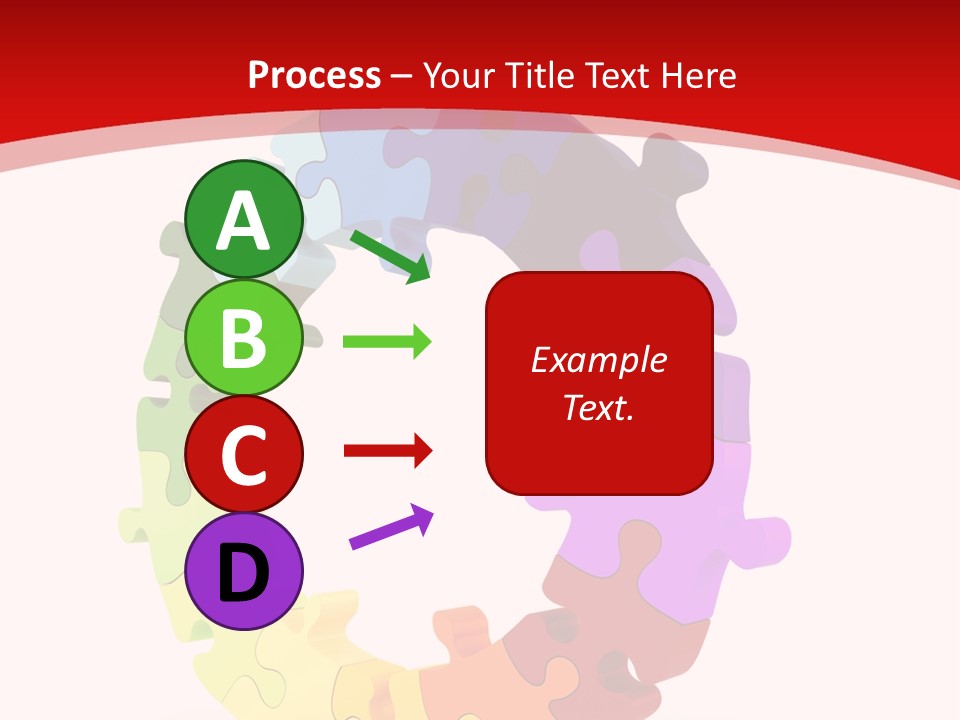 Puzzle Background Isolated PowerPoint Template