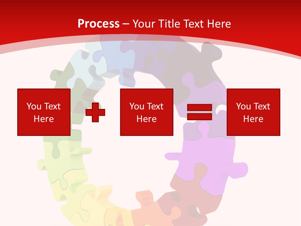 Puzzle Background Isolated PowerPoint Template