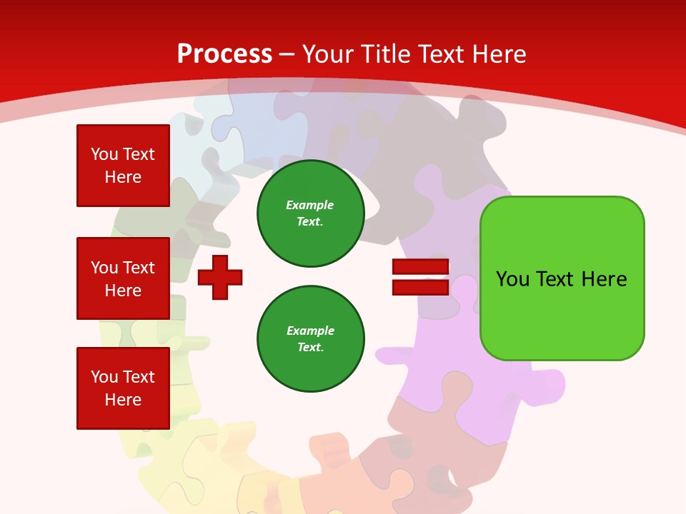 Puzzle Background Isolated PowerPoint Template