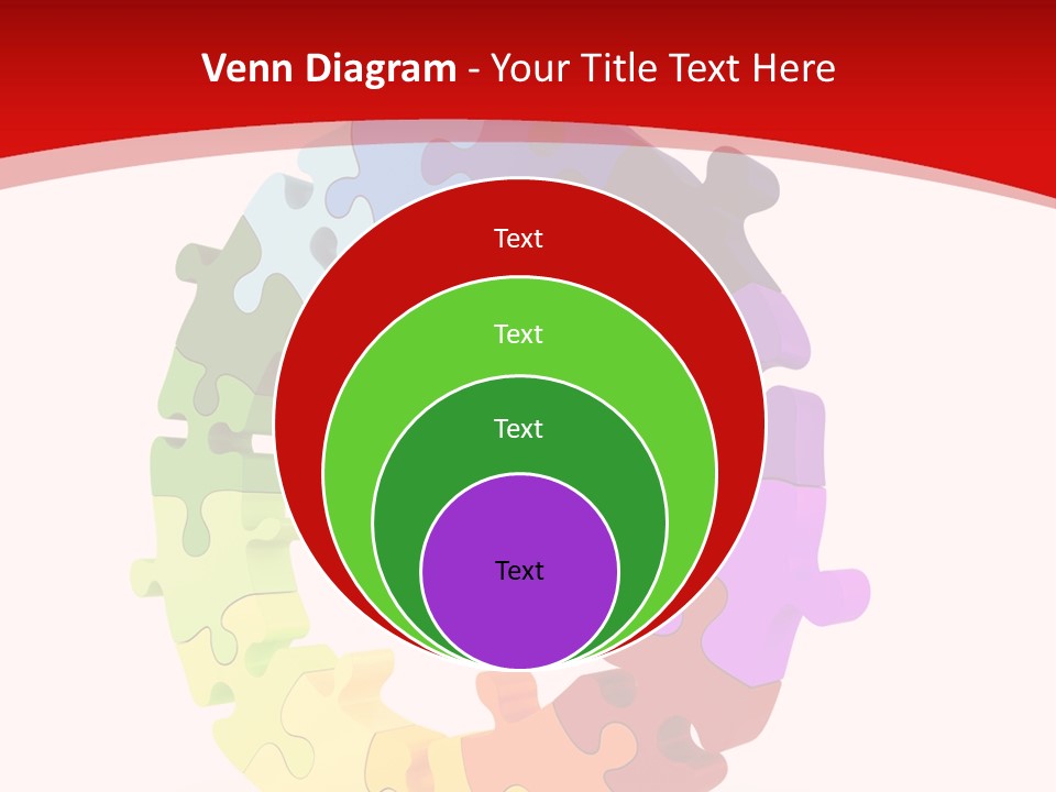 Puzzle Background Isolated PowerPoint Template