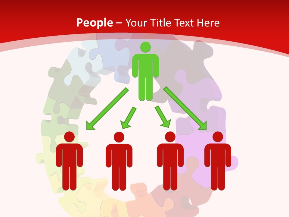 Puzzle Background Isolated PowerPoint Template