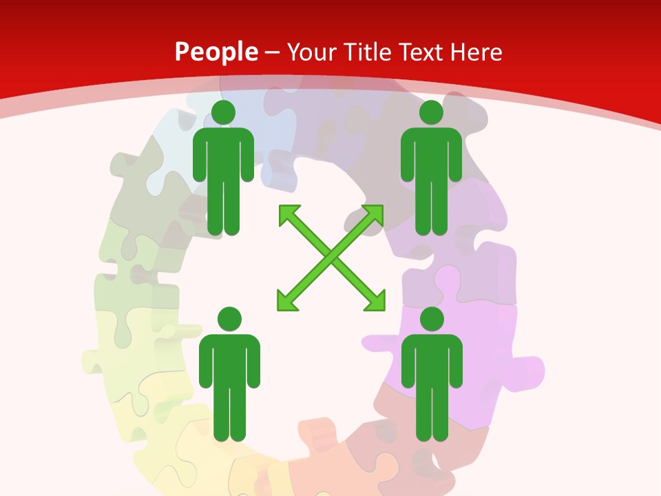 Puzzle Background Isolated PowerPoint Template