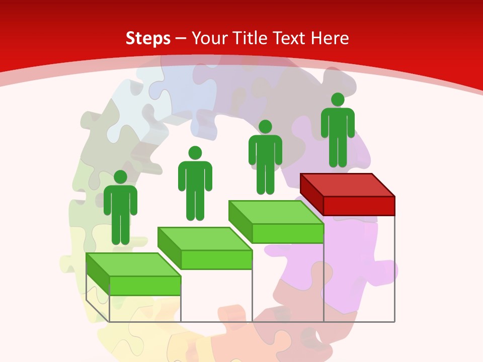 Puzzle Background Isolated PowerPoint Template