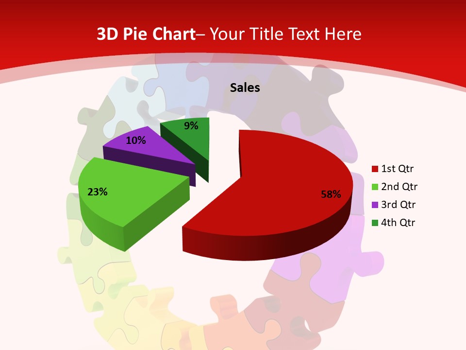 Puzzle Background Isolated PowerPoint Template