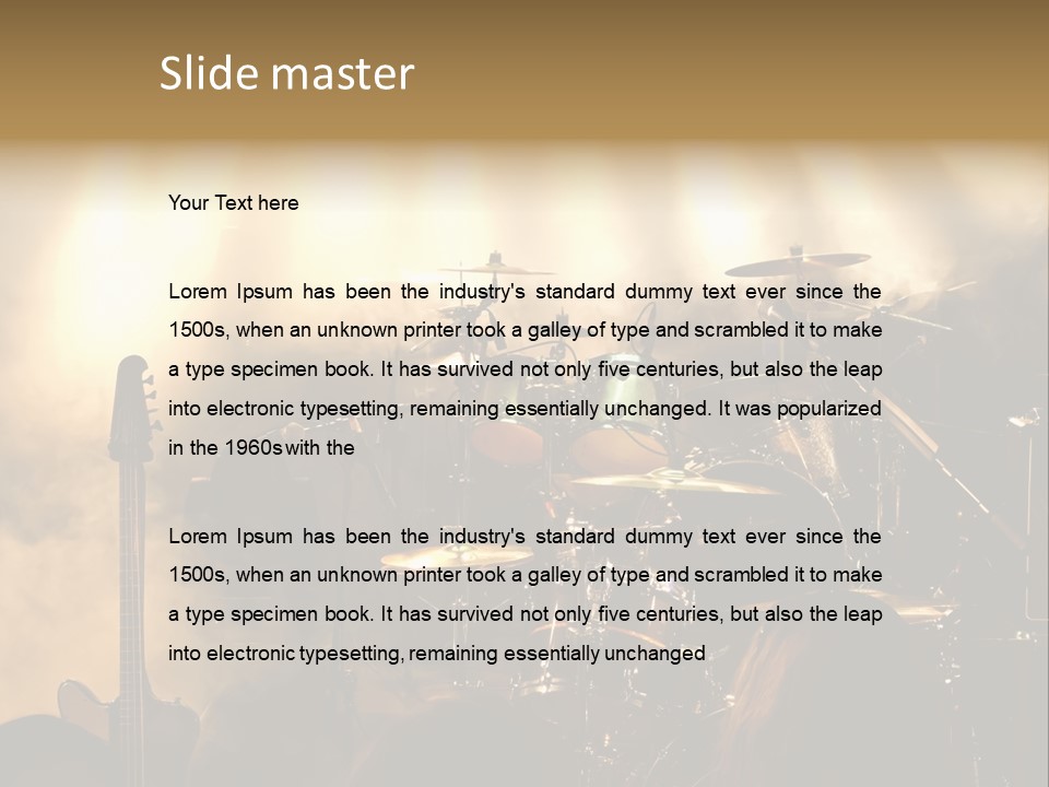 Festival Audience Stage PowerPoint Template