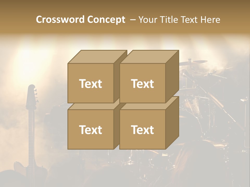 Festival Audience Stage PowerPoint Template