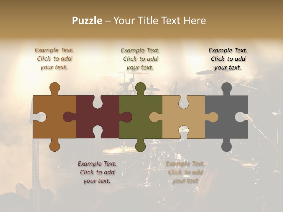 Festival Audience Stage PowerPoint Template