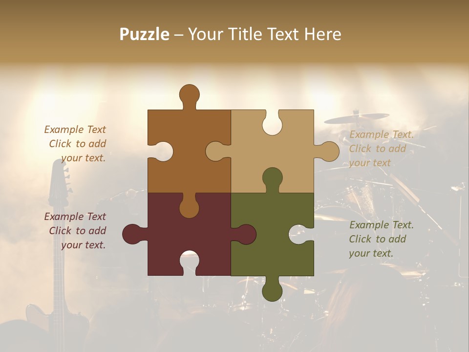 Festival Audience Stage PowerPoint Template