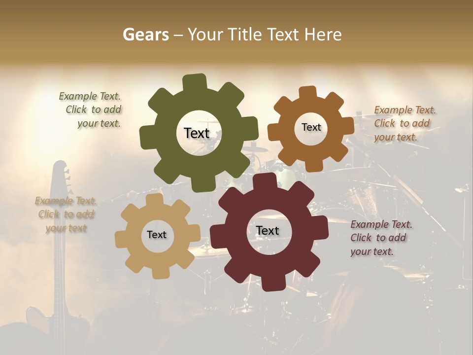 Festival Audience Stage PowerPoint Template