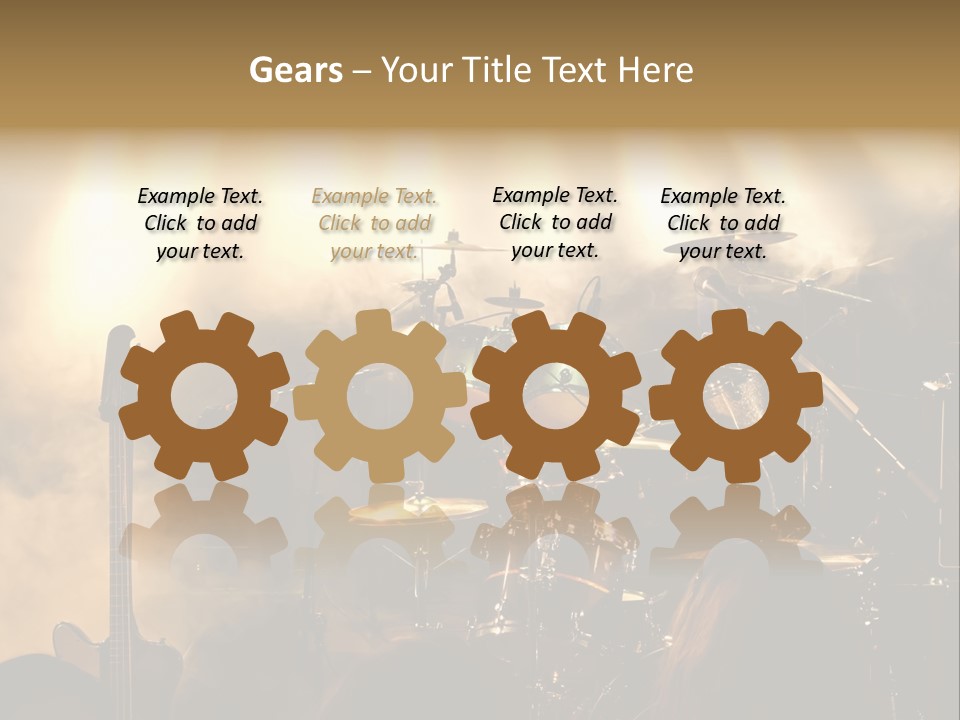 Festival Audience Stage PowerPoint Template