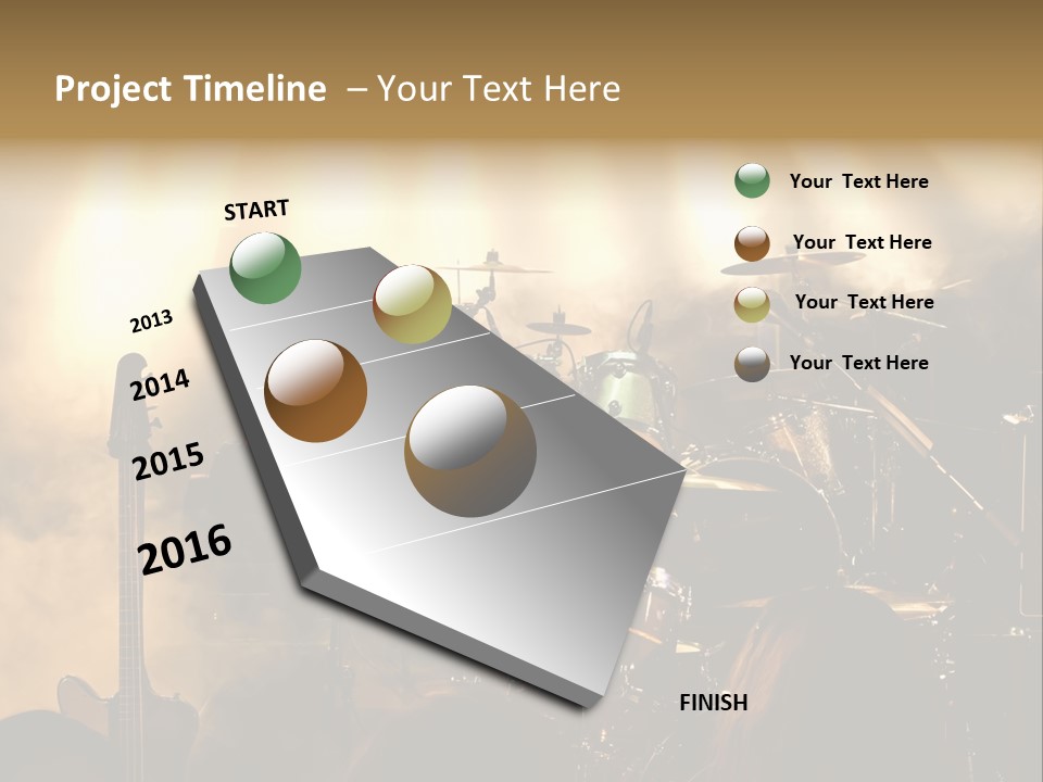 Festival Audience Stage PowerPoint Template