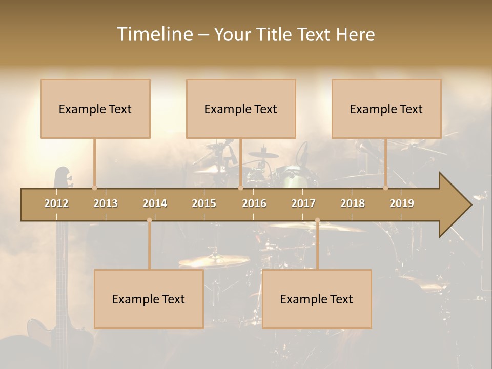 Festival Audience Stage PowerPoint Template