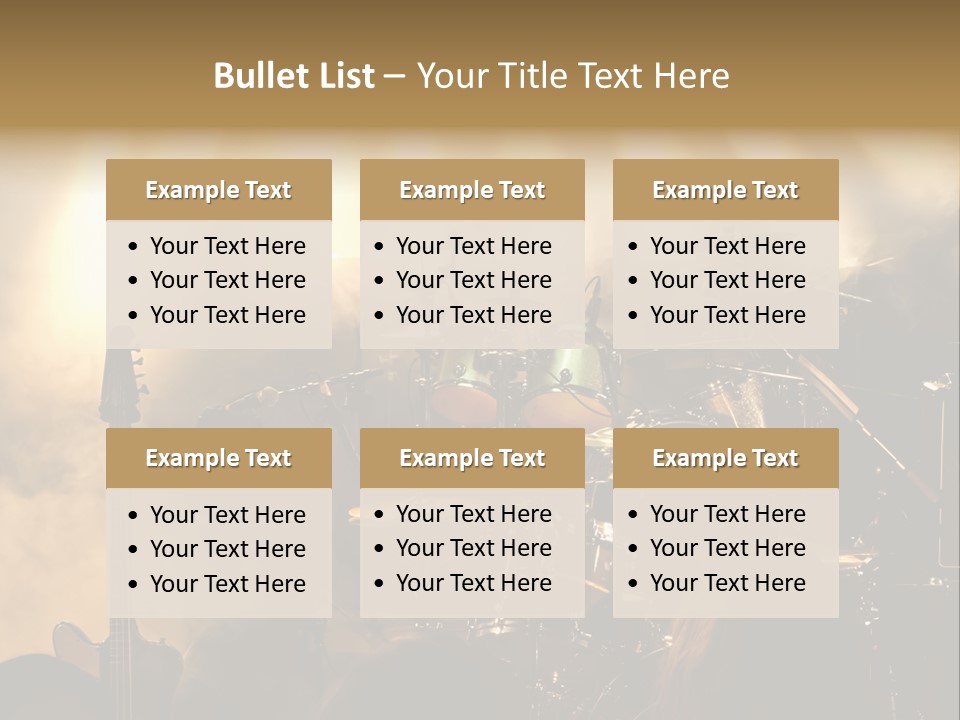 Festival Audience Stage PowerPoint Template