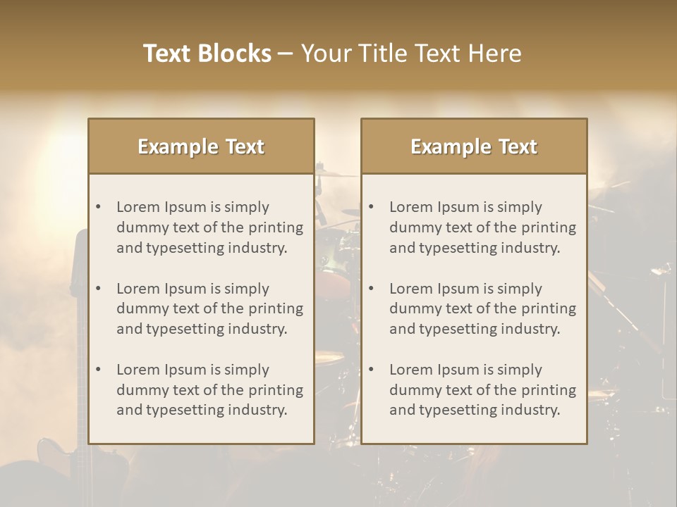 Festival Audience Stage PowerPoint Template