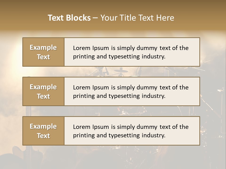 Festival Audience Stage PowerPoint Template