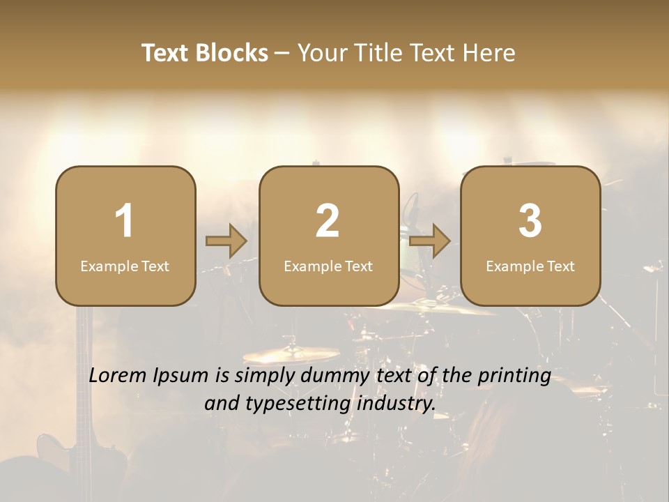 Festival Audience Stage PowerPoint Template