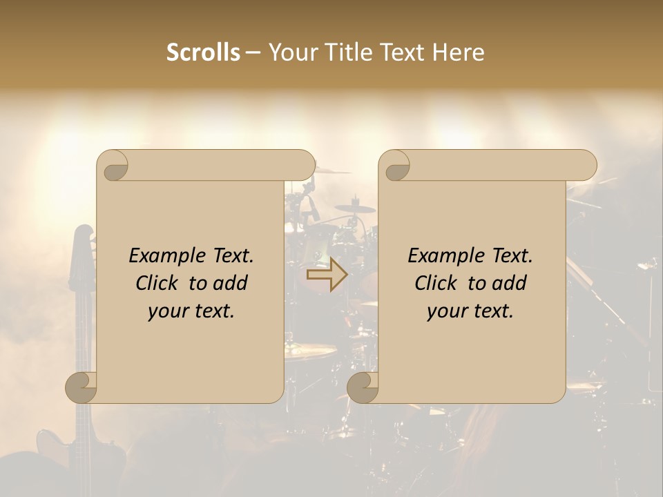 Festival Audience Stage PowerPoint Template