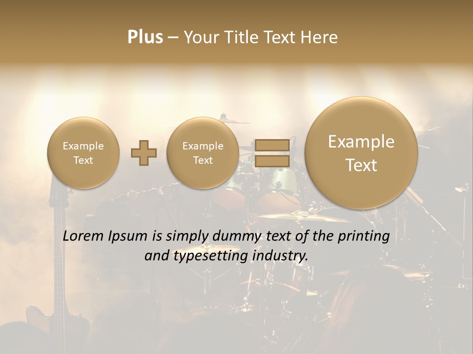 Festival Audience Stage PowerPoint Template