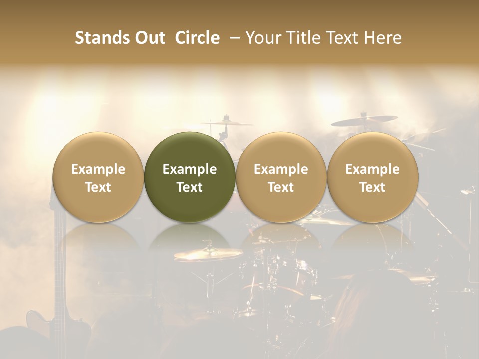 Festival Audience Stage PowerPoint Template