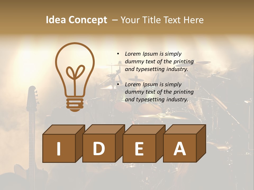 Festival Audience Stage PowerPoint Template