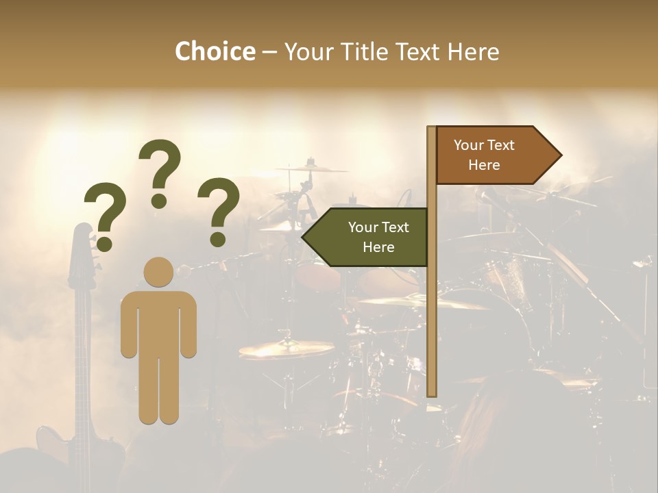 Festival Audience Stage PowerPoint Template
