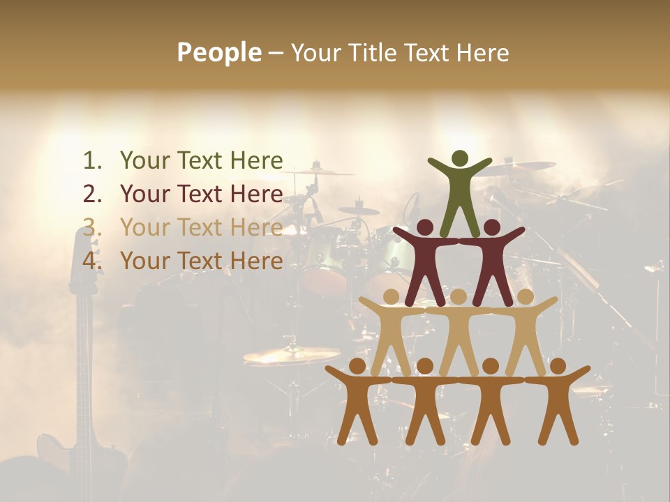 Festival Audience Stage PowerPoint Template