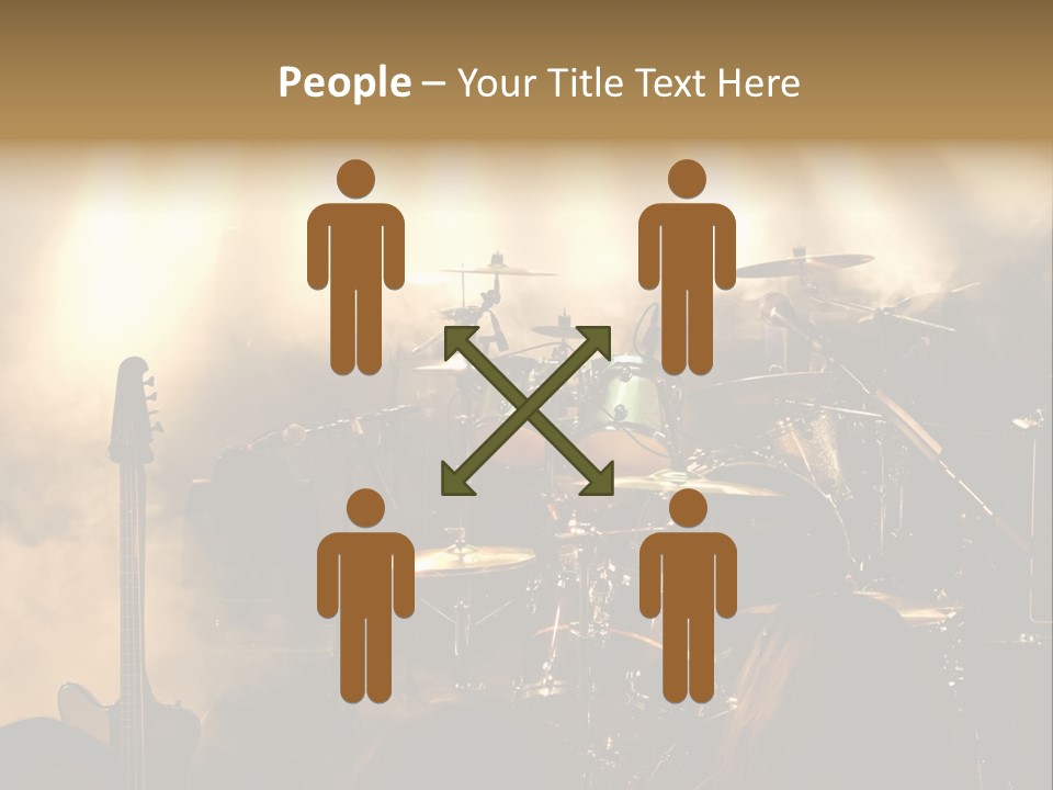 Festival Audience Stage PowerPoint Template